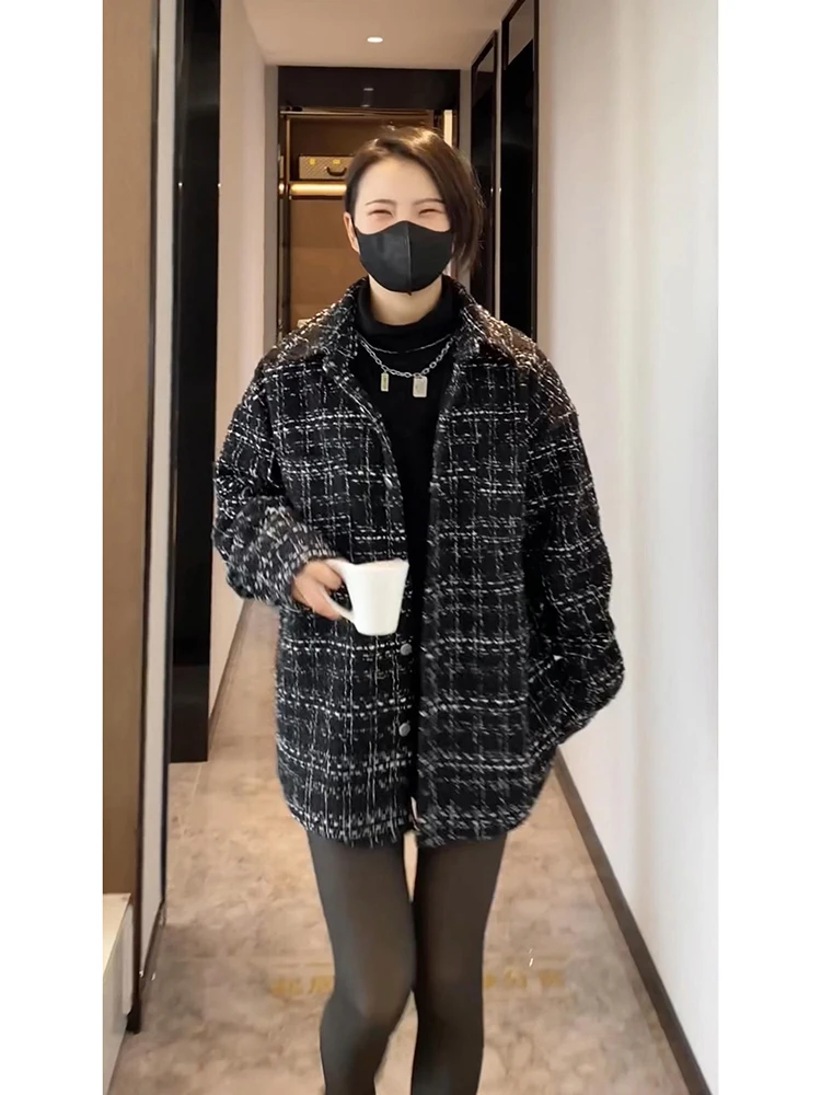 

Bla irt Sle American Vintage Baseball Jaet Autumn Winter Men's Plaid Flight Coat Youth Trendy Breathable Outerwear