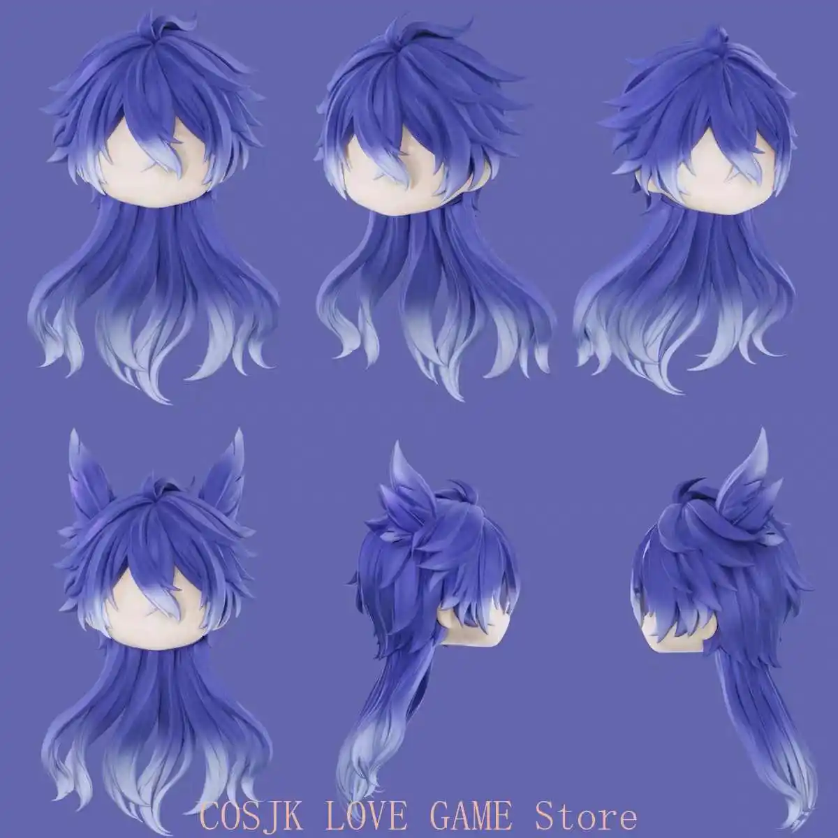 

Genshin Impact Kyryll Chudomirovich Flins Handmade OB11 OB22 Hair Wig Detachable Hair Shell Wig Faceplates Anime Accessories