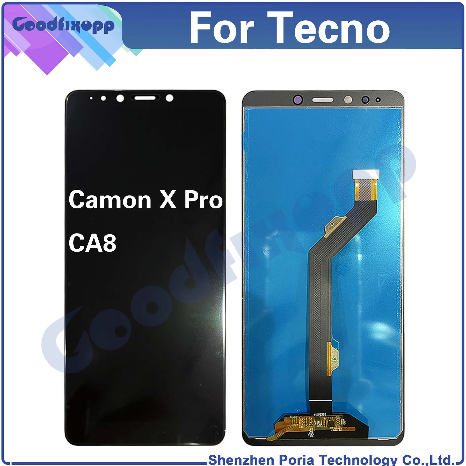 

For Tecno Camon X Pro CA8 LCD Display Touch Screen Digitizer Assembly Repair Parts Replacement