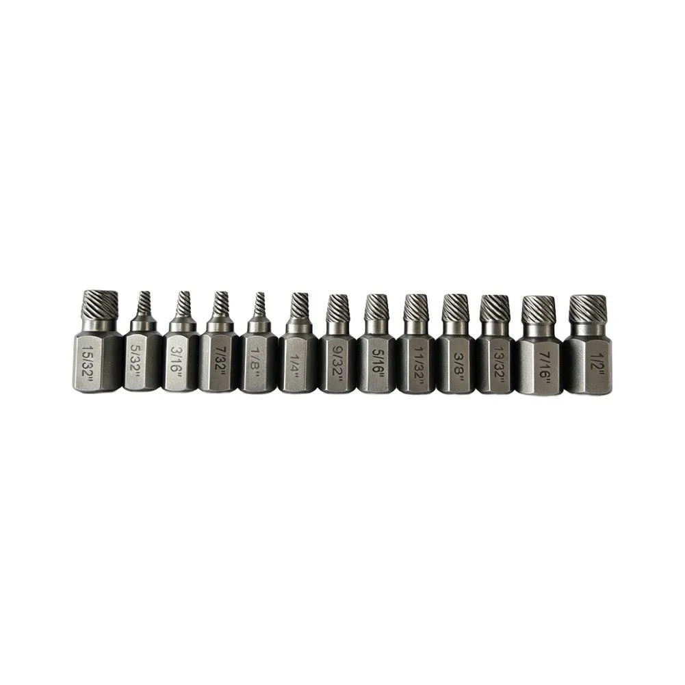 35-Piece Nut Extractor Set for Stripped and Rusted Bolts with 13 End Screw Extractors 16 Drill Bits 6 Coarse Thread Extractors
