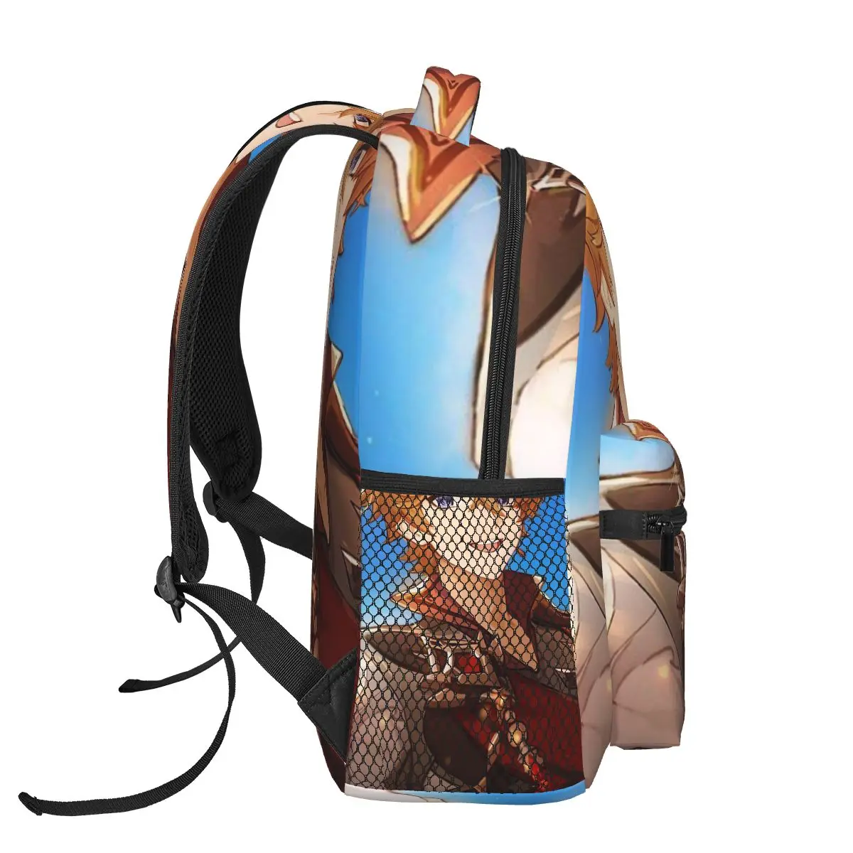 어린이용 원신 임팩트 백팩, 대용량 책가방, 학생 학교 가방, 만화 어린이 배낭, 숄더백