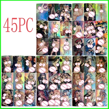 Anime karakter diy koleksiyon kart izayoi em maio rin tatsumaki fubuki lazer flash kart çocuk oyun oyuncakları noel doğum günü hediyesi