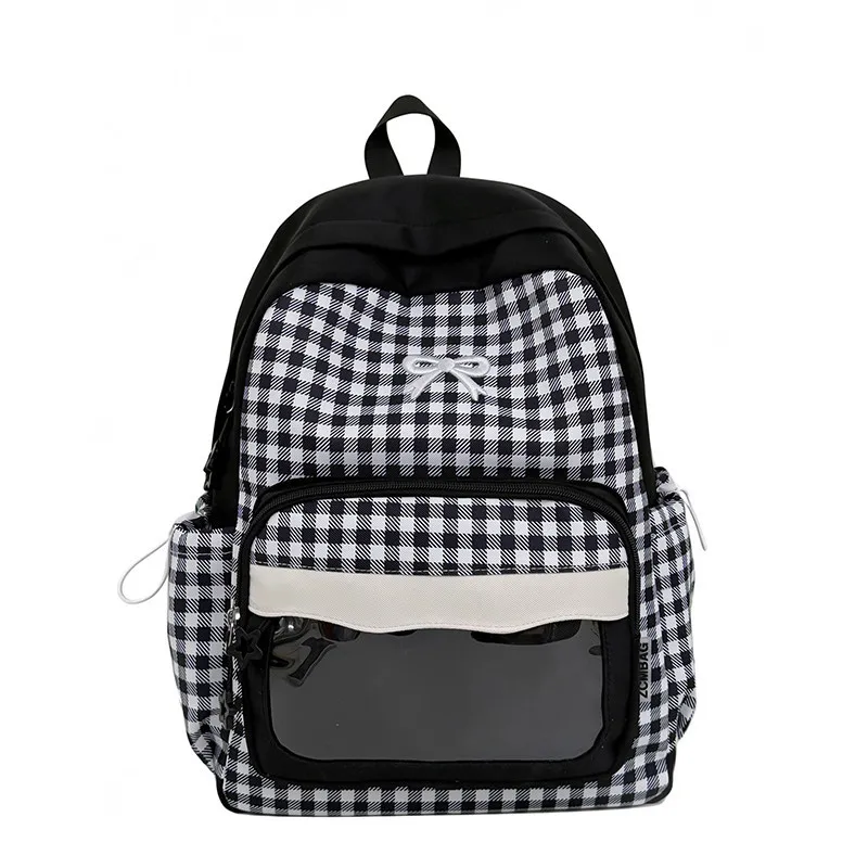 insCollege-style high-appearance backpack for women Large-capacity cute backpack for junior high school students, versatile casu