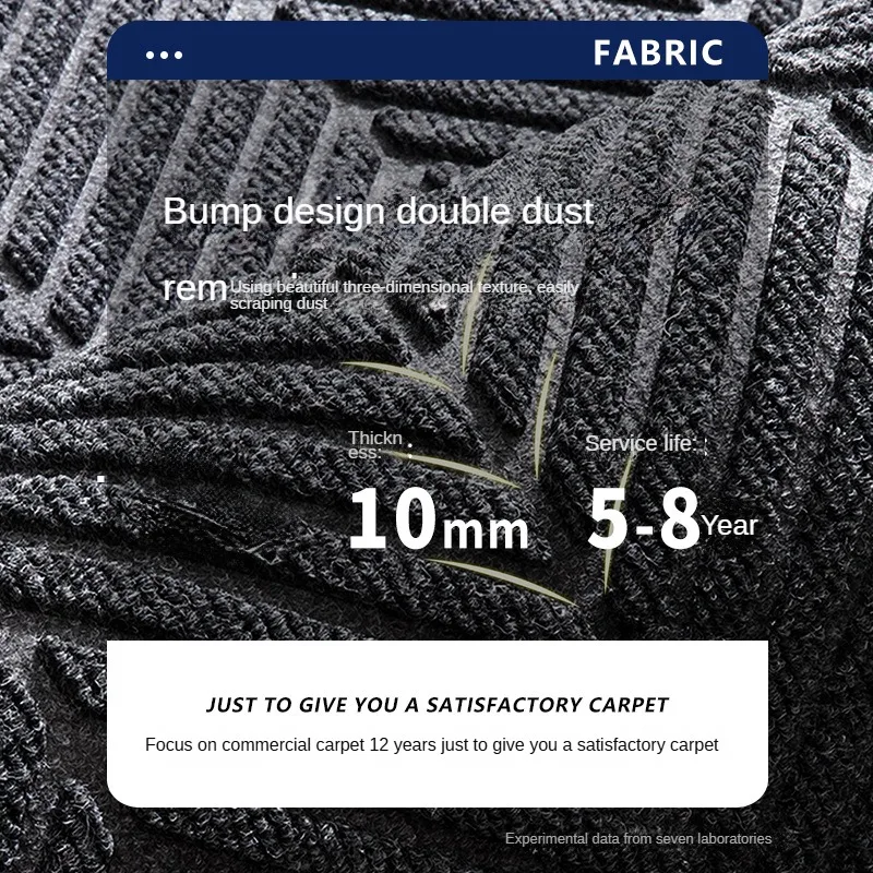 Indoor & Outdoor Entrance Door Mat, Water Absorbent Non-Slip Foot Pad, Commercial Welcome Carpet For Shop & Home Entryway