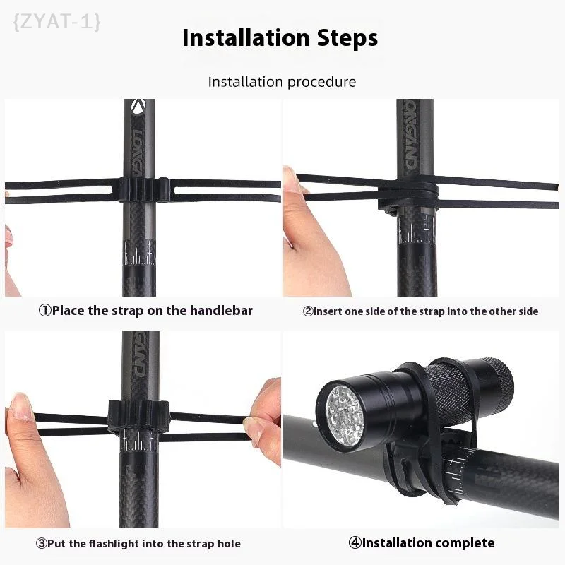 [O] 10 Pcs Universal Bike Silicone Mount Bands - Bicycle Headlight Taillight Fixing Straps Flexible Bike Accessories