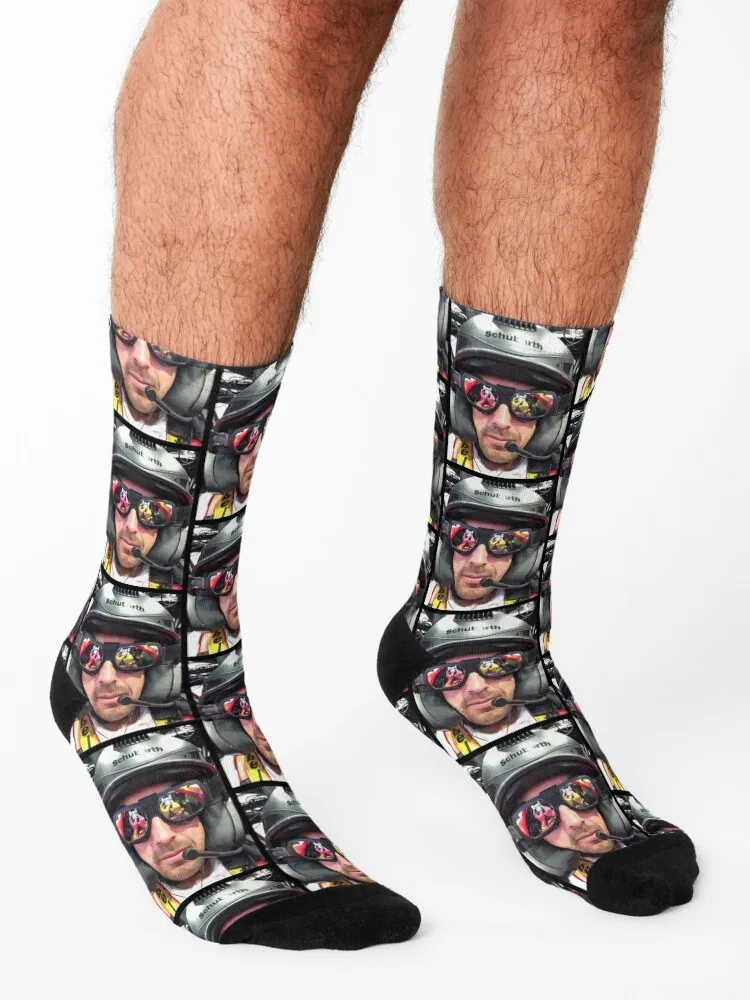 fernando alonso art Socks kawaii hiking kids football Socks Ladies Men's