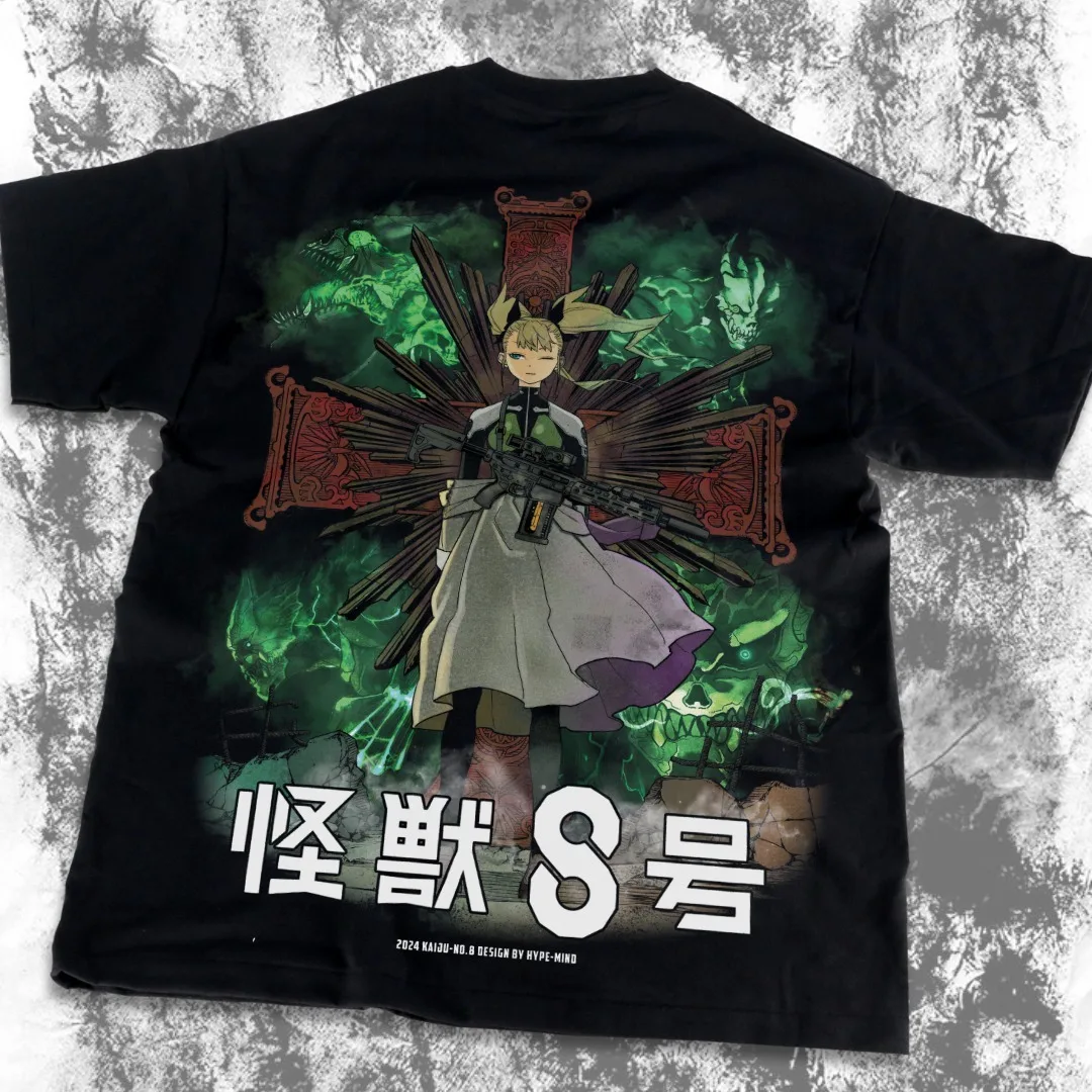 Kaiju no 8 camiseta Mina Shiro kaij HoshinaGift Manga mejor camiseta de Anime todas las tallas