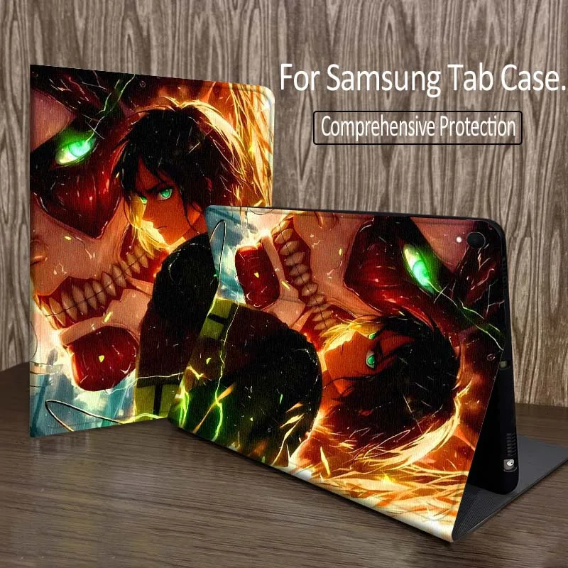 A-Attacks on Titans Pattern For Samsung Galaxy Tab A A7 A8 A9 A11 S6 S11 Lite Plus 10.1 10.4 10.5 Inch 2022 2025 Tablet Case