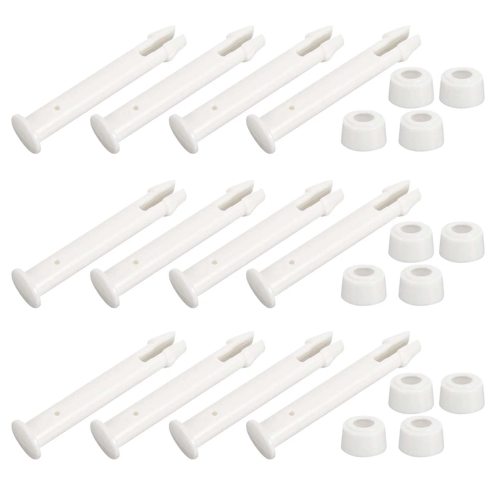 ข้อต่อพลาสติกคุณภาพสูงสำหรับสระว่ายน้ำ 12 ชิ้น พร้อมซีล สำหรับเชื่อมต่อข้อต่อรูปตัว T และท่อกลมขนาด 2.36 นิ้ว