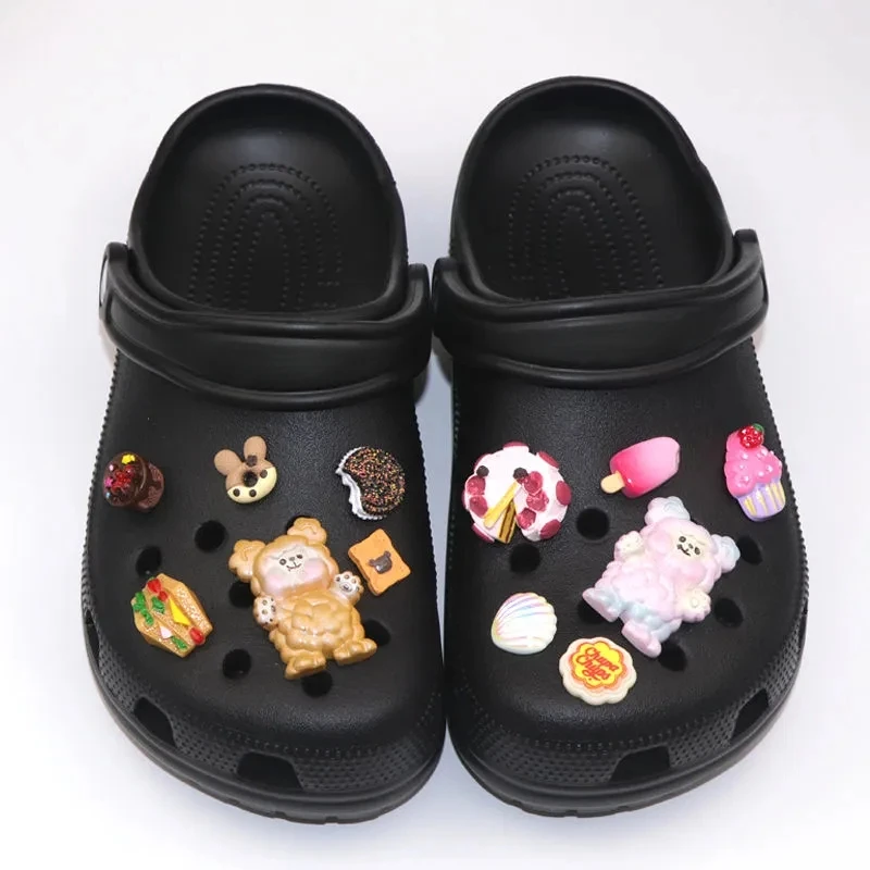 

DIY Cute Cartoon Charms for Crocs Hug A Bear Shoe Charms Fashion Shoe Accessories Clog Shoe Chain Decoration for Women’s