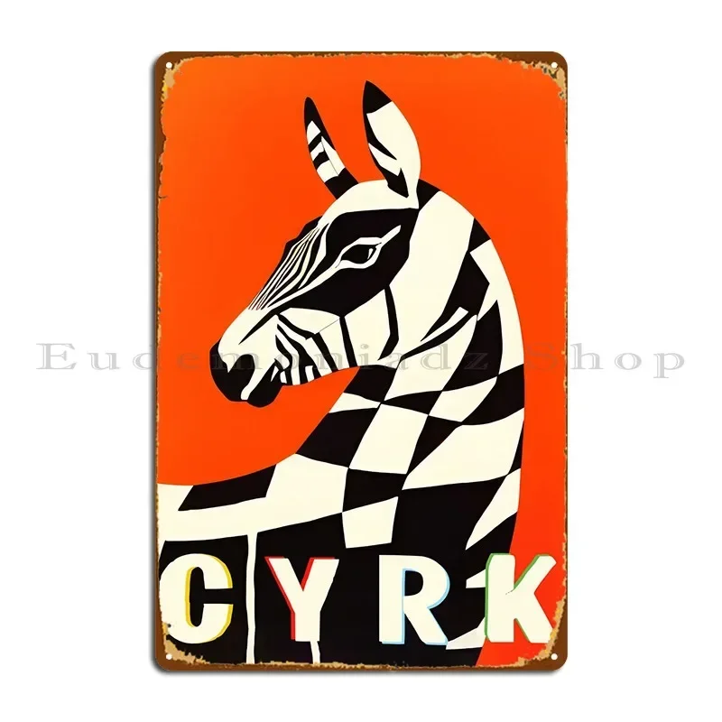 Polish Circus Cyrk Metal Sign Mural Cinema Cave Custom Home Tin Sign Poster
