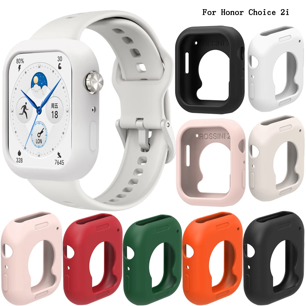 Soft Silicone Case Cover for Honor Choice 2i Smartwatch Protector Shell Hollow Shockproof Protection Frame Cases Accessories