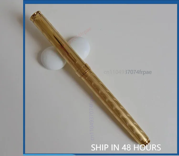 90s NOS For Wing Sung 324 Iridium Fountain Pen Gold Plated & Palladium Plated Engraved Vintage Pen（4pcs）