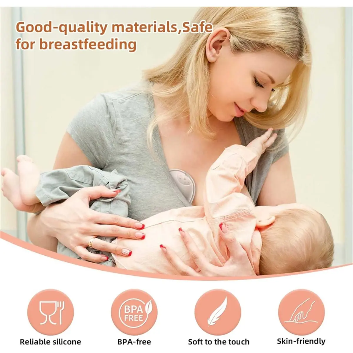 8PCS Valves Silicone Diaphragms for E10/E20/S1/S1 Pro Replacement Parts, Wearable Breast Pump Accessories