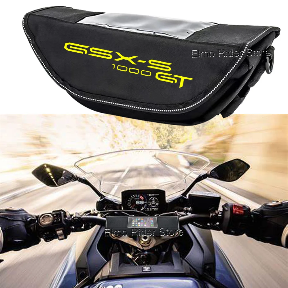 For Suzuki GSX-S1000GT GSX1000GT Motorcycle Waterproof And Dustproof Handlebar Storage Bag Shock-proof Navigation Bag Travel Bag