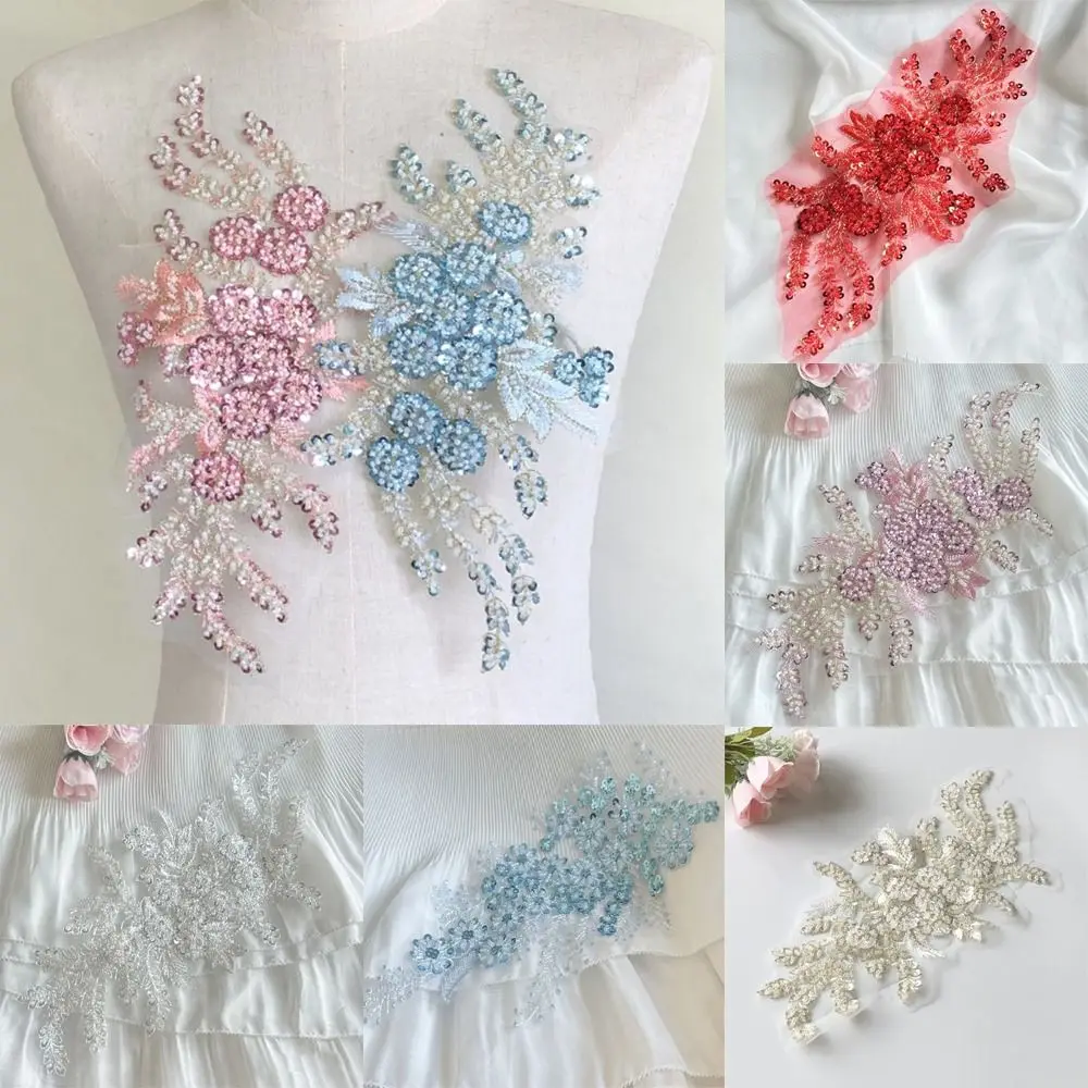 

Embroidery Sewing On Patches Sequin Embroidery Sequined Embroidery Patches DIY Lace Appliques Sequins Patches Stage Costumes
