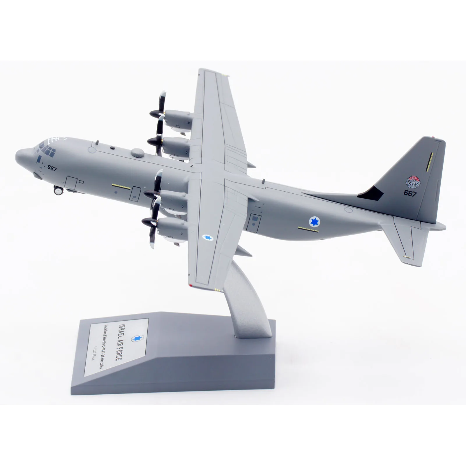 CMC13001 Alloy Collectible Plane Gift INFLIGHT1:200 Israeli Air Force Lockheed Martin C-130J Hercules Diecast Aircraft Model 667