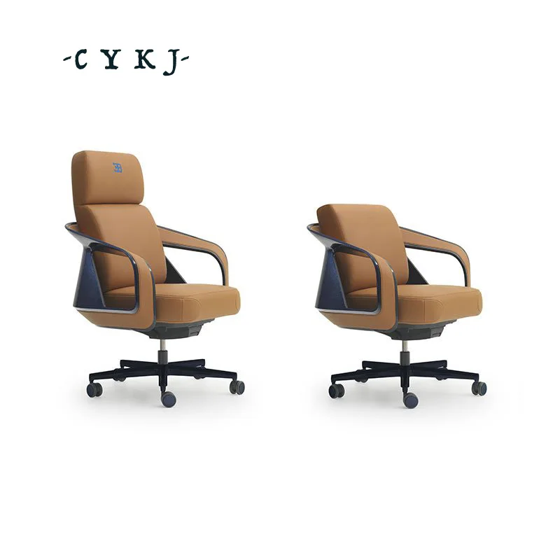 Italian light luxury desk chair modern simple villa model room business office rotatable lift home computer chair