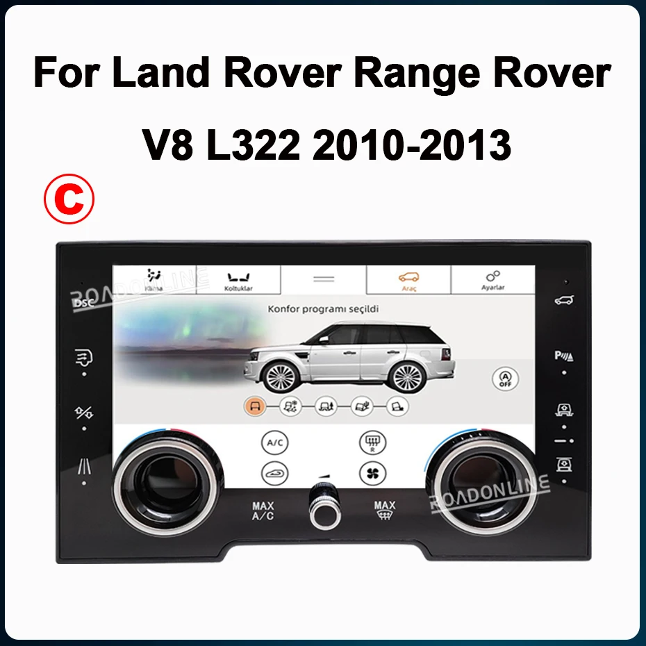 10.1” For Land Rover Range Rover Vogue L322 V8 2002-2012 Car Air Conditioning Control AC Panel LCD Full Touch Screen Dual Mode