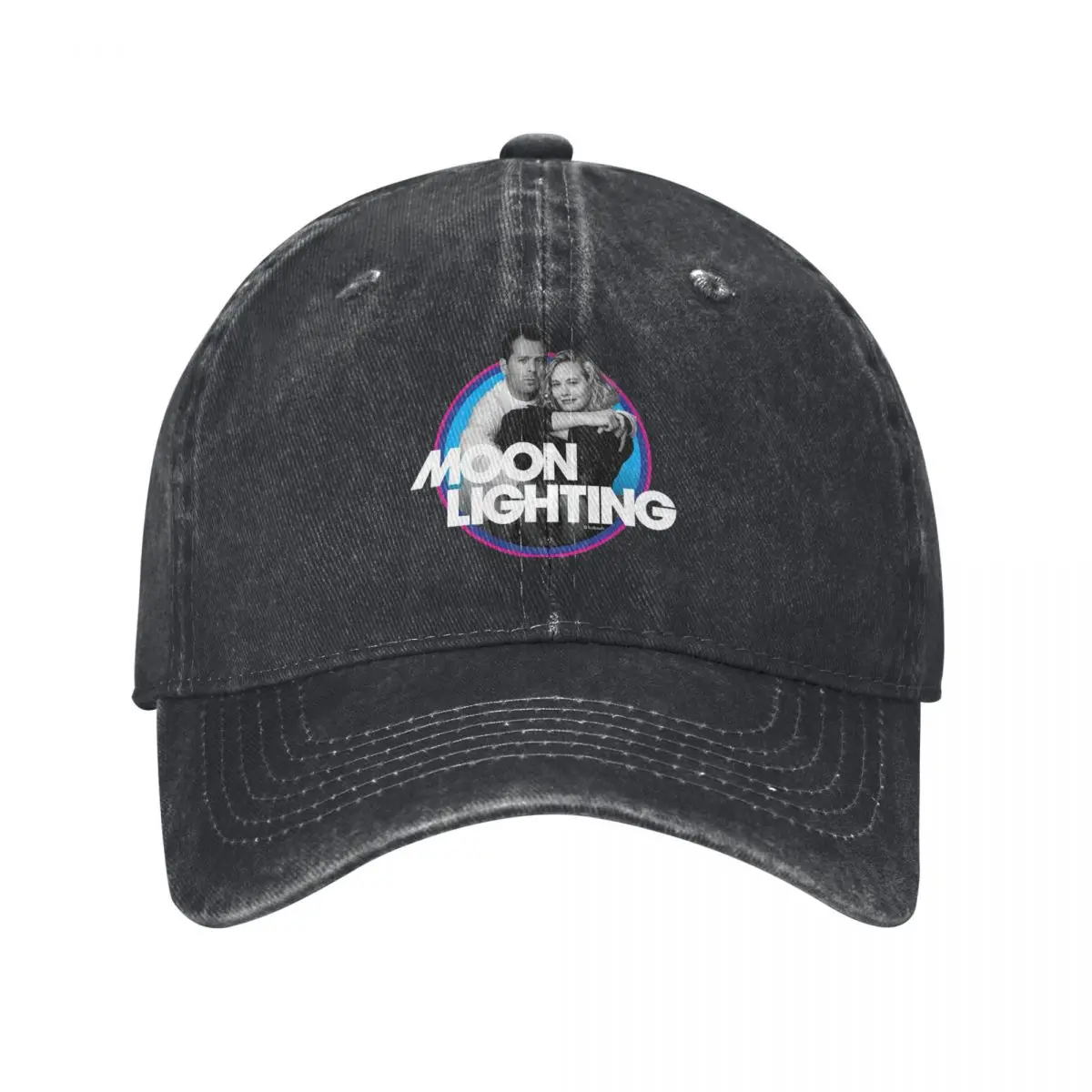 Vintage Moonlighting Maddie & David Trucker Hat for Men Women Distressed Washed Snapback Cap Retro TV Series Comdy Outdoor Hats