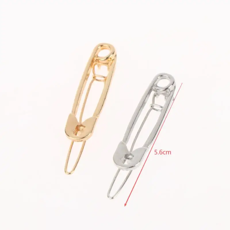 2Pcs Punk Personalized Punk Minimalist Girl Hairpin Hair Accessories Snap-on Side Clips Bangs Clips view 5