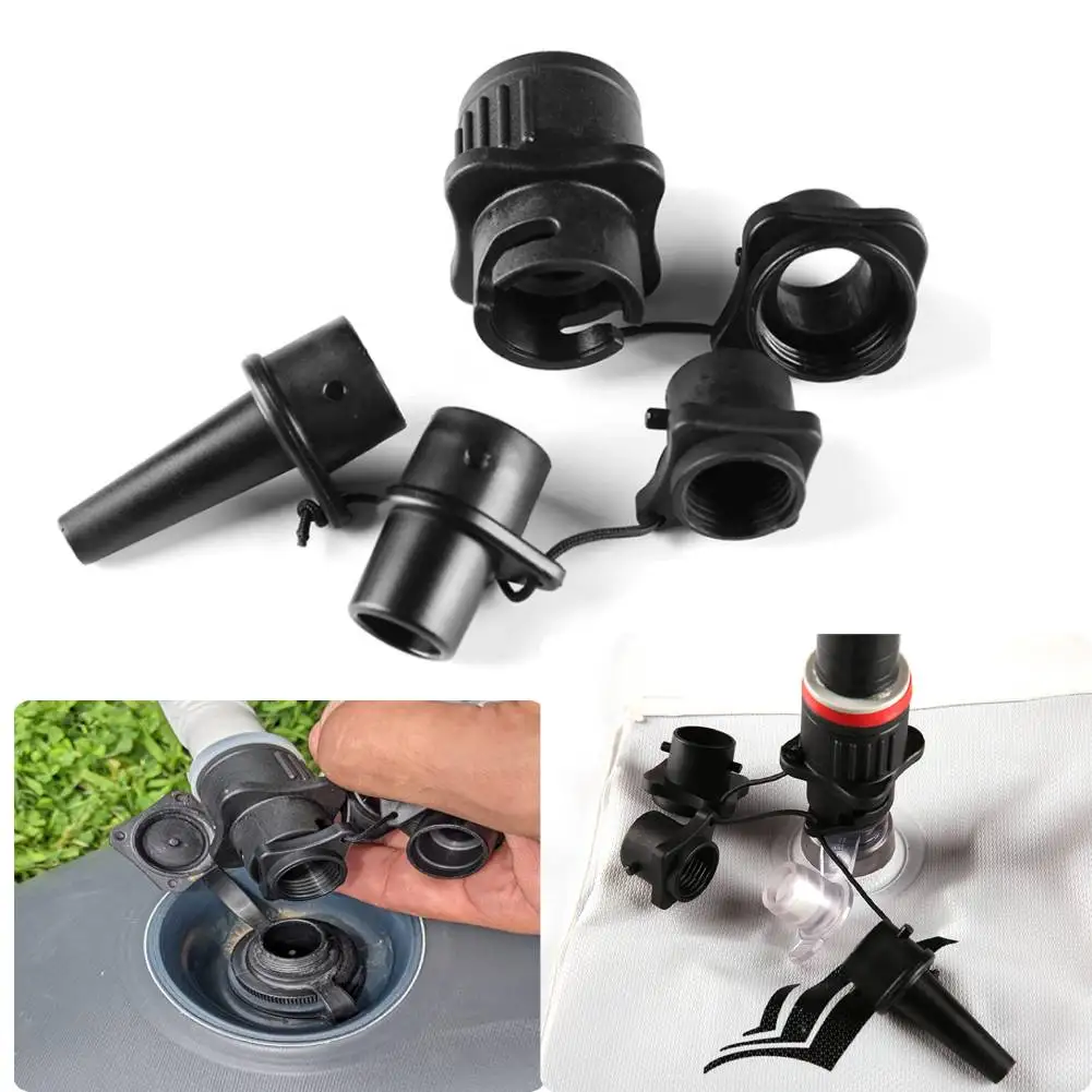 5 In 1 SUP Pump Adaptor Compressor Multi-Function Inflatable Boat Air Valve Adapter Kit Waterproof Portable for Inflatable Boat
