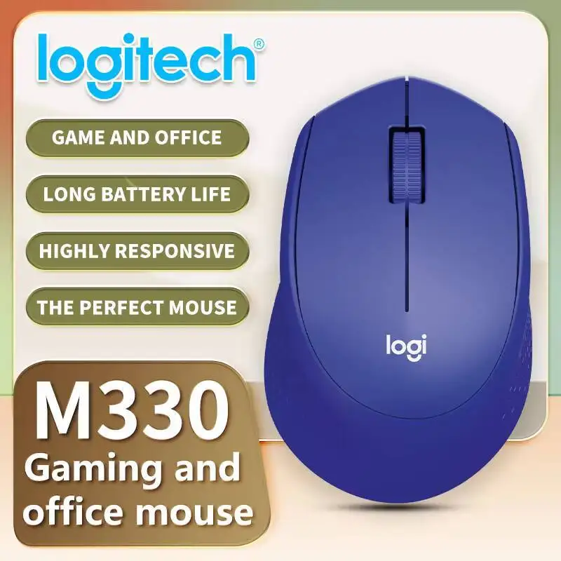 Il mouse da ufficio Logitech serie M è adatto per computer desktop e laptop M330/M280/M221/M220