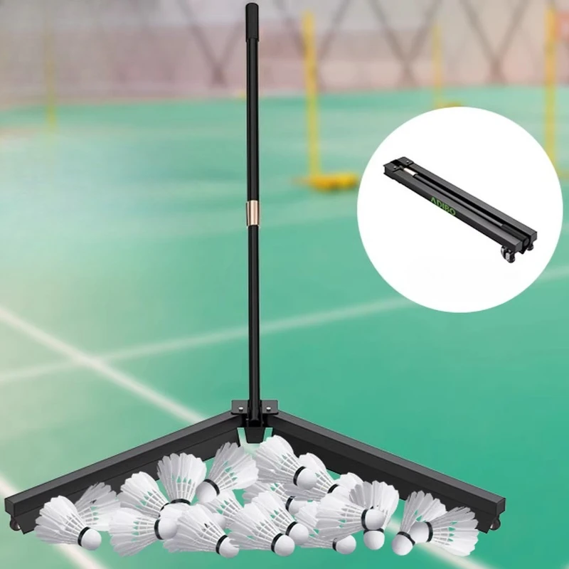 Scalable Height Badminton Sweeper Foldable Badminton Ball Collector Lightweight Balls Picker Portable Shuttlecock Equipment