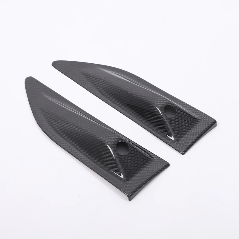 صحيح ألياف الكربون سيارة الجانب الكاميرا غطاء الزخرفية ل Xiaomi SU7 2024 + الجانب ورقة لوحة الديكور اكسسوارات السيارات الخارجية 2 قطعة