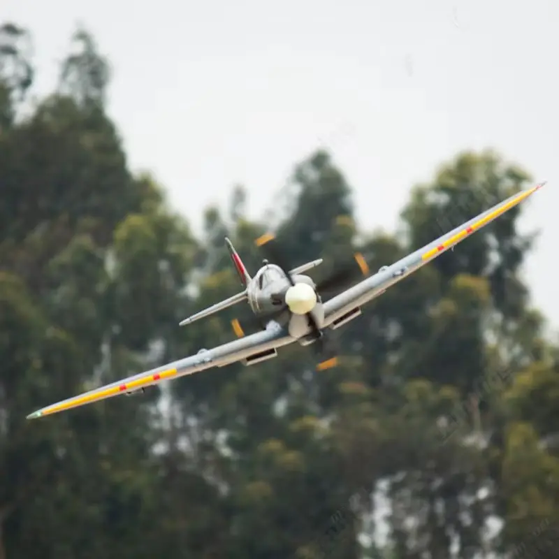 Flightline 1/7 Rc "Flight Line" 1600mm Spitfire "Fire-Breathing" Afstandsbediening Model Vliegtuig Retro Legendarisch Gevechtsvliegtuig Speelgoed