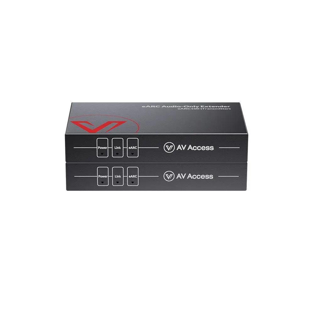 AV Access eARC&ARC Audio Extender Over Cat5e/6/6a/7 Ethernet Cable Up to 100m/330ft, 2-Way IR, RS232&CEC, Ideal for Home Theater