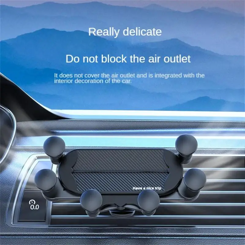 Soporte resistente, ligero, de lujo, estable, Flexible, conveniente, bloqueo por gravedad, agarre seguro, soporte ajustable para teléfono de coche, seguro ajustable