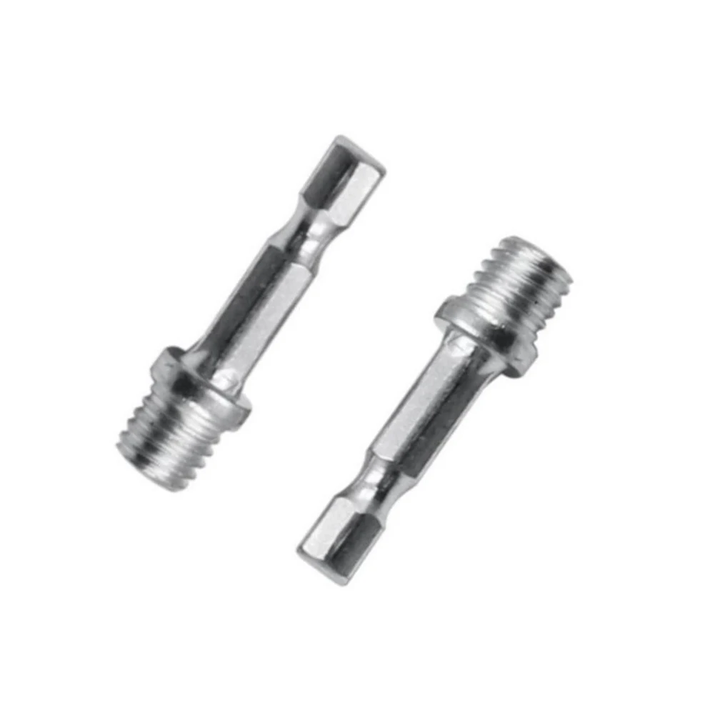 2pcs 1/4" Hex Shank Connecting Rod Adapter Electric Drill Chuck M10 Polishing Disc Connecting Rod Power Tools Accessories