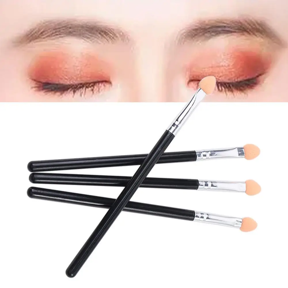 For Women Girls Dual Color Rubber Sponge Applicator Eye Shadow Brush Makeup Brush Beauty Tool