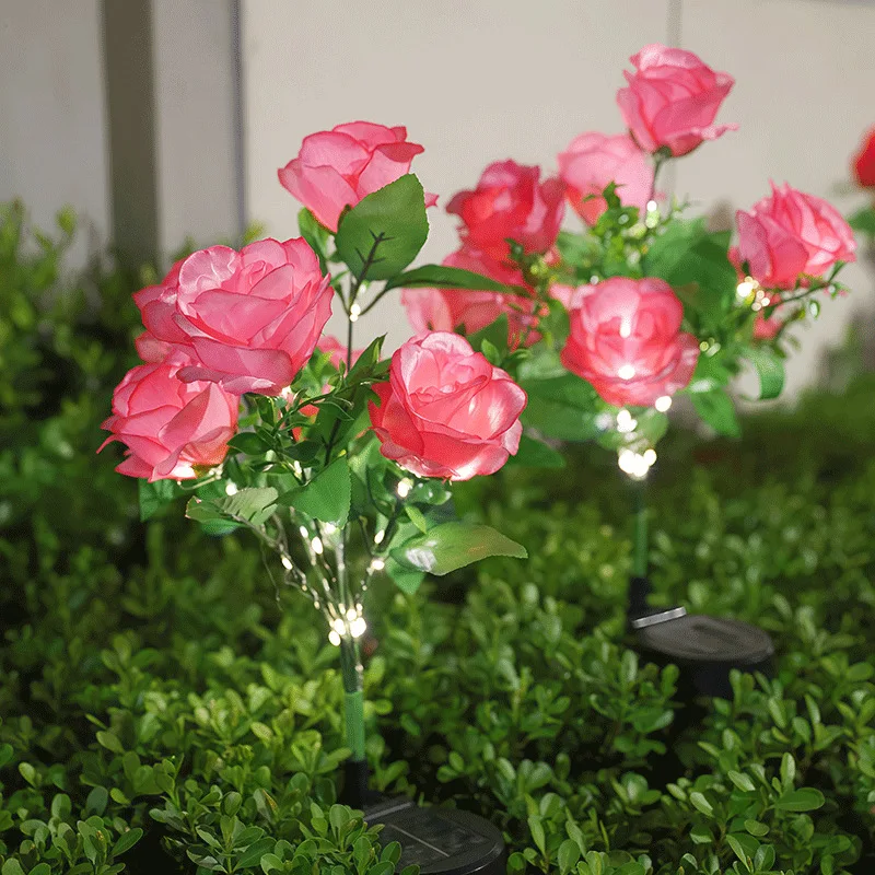 

Солнечные ландшафтные светильники с 7 головками, уличные водонепроницаемые декоративные лампы для двора, газона, дорожек и веранд