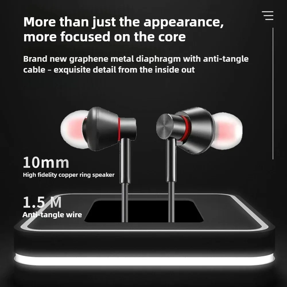 سماعات أذن OKOP يتم التحكم فيها بواسطة الأسلاك، سماعات أذن سلكية، واجهة USB-C، جودة صوت عالية بدون تأخير، سماعات أذن داخلية، سماعات أذن احترافية