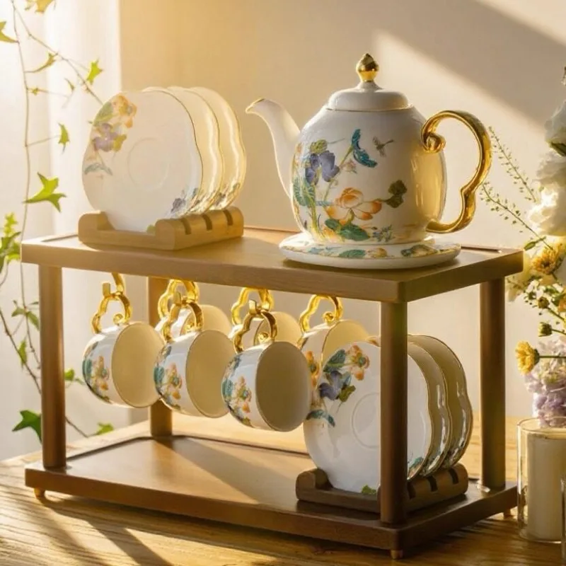 Holder Cup Tea Set Porcelain Teapot Tray Ceremony Coffee Tea Set Matcha Jingdezhen Loucas Porcelanas Conjunto Matcha Kit