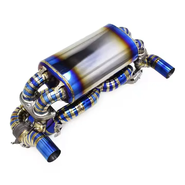 

OEM Titanium Catback Exhaust Pipes For Ferrari F430 4.3L 2005-2009 Muffler Vacuum Valve With Remote Control