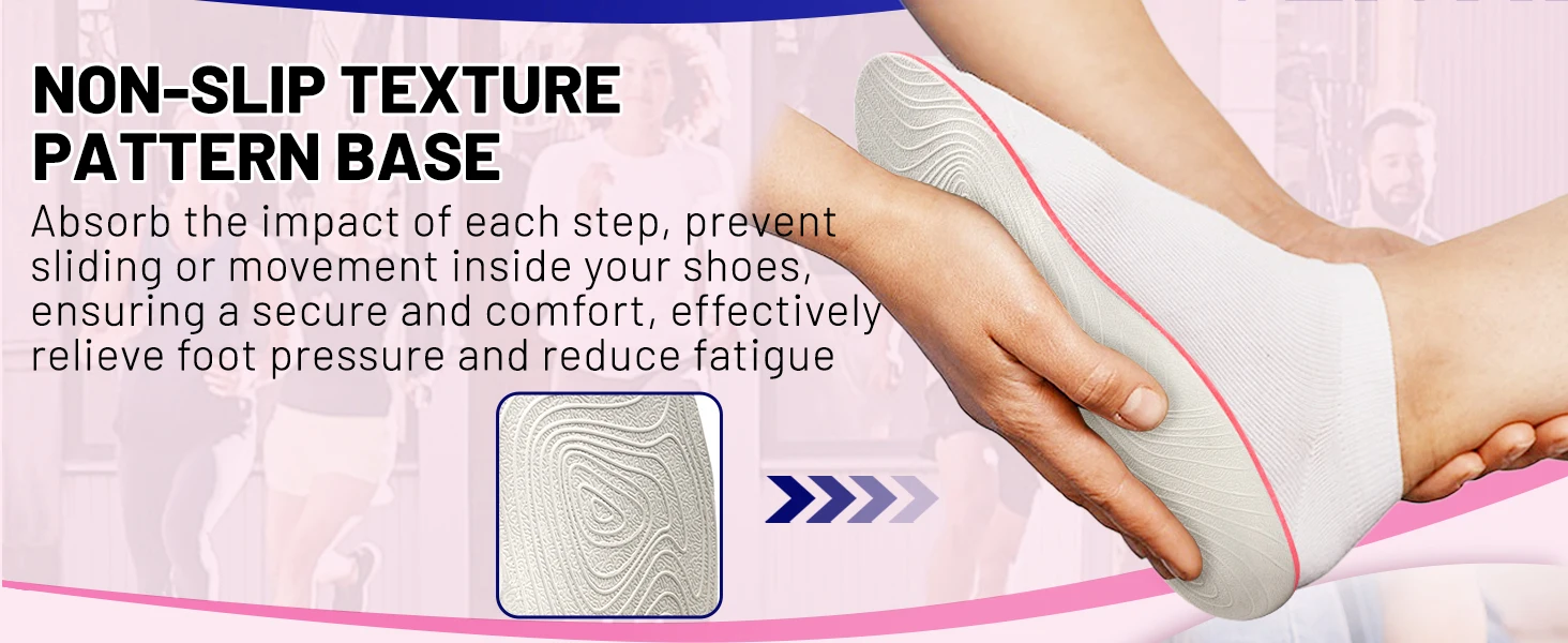 iFitna Orthopädische Sport-Einlegesohle für Plattfüße, Fußgewölbestütze, Einlage für Männer und Frauen, Linderung von Plantarfasziitis und Fersenschmerzen, orthopädische Schuheinlage – Detail 7