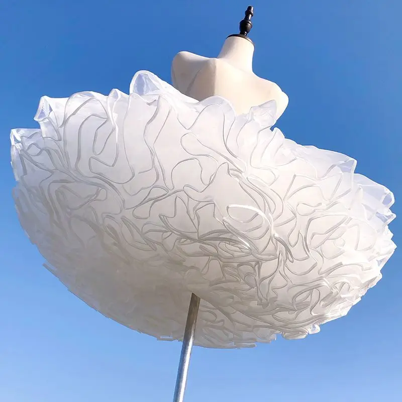 Lolita Petticoat Puff Skirt Duck Butt Short Bustle Pannier Extra Fluffy Violent Poof for Sweet Fairy Kei Kawaii Gothic Dress