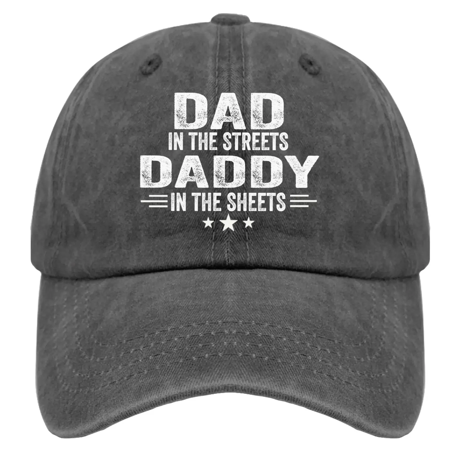 

Dad in The Streets Daddy in The Sheets Hat Womens Cap Pigment Black Womens Trucker Hat Gifts for Boyfriends Sun Cap