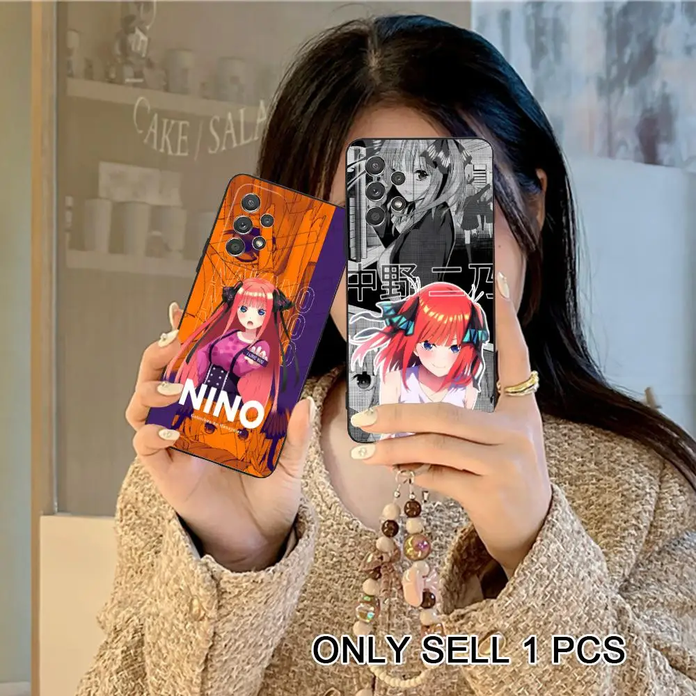Anime Nakano Nino Phone Case for Samsung Galaxy A26 25 24 23 22 21 17 16 15 14 13 12 11 5G Soft TPU Shockproof Cover