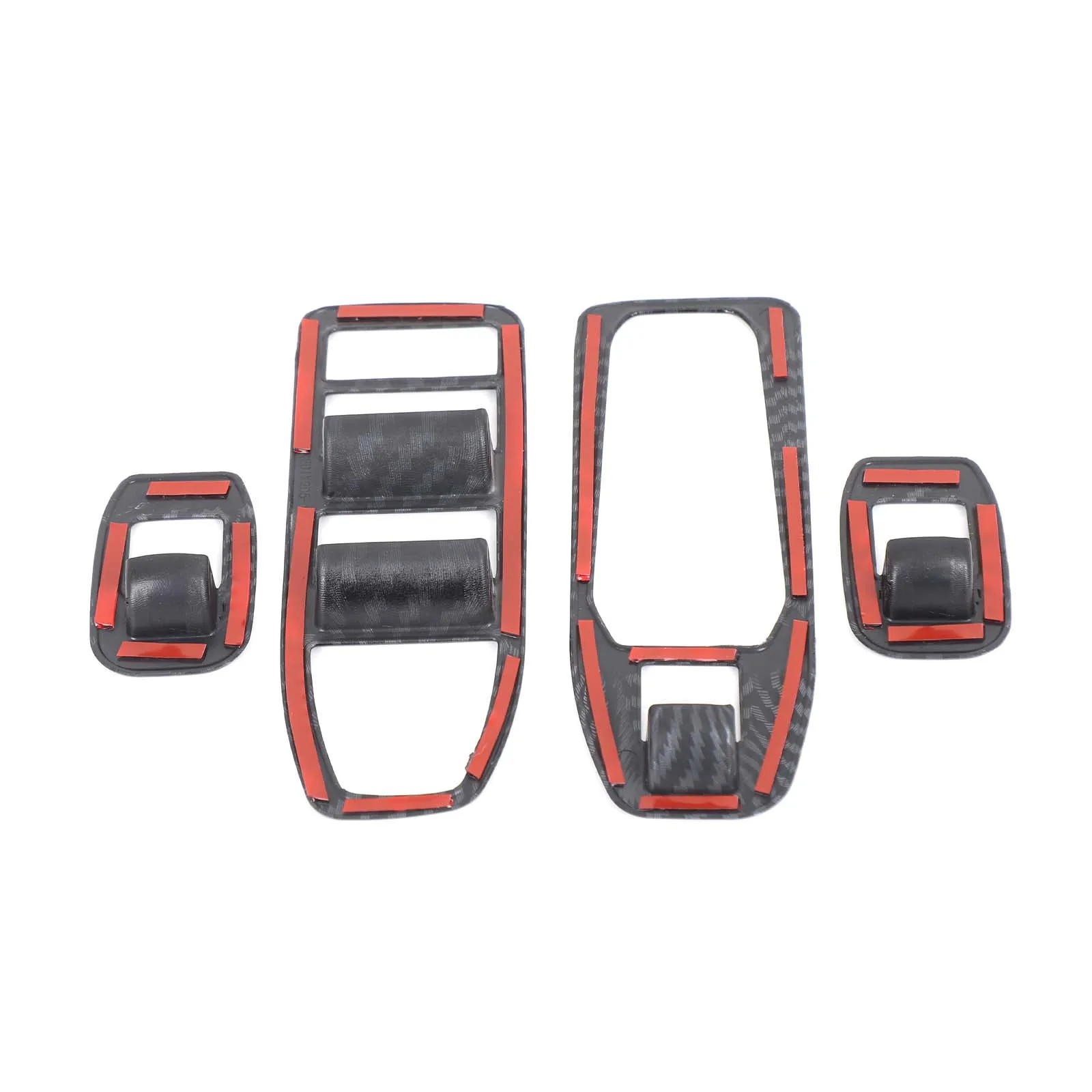 Gao Ruying For BMW IX i20 2022-2025 ABS Carbon Fiber Car Window Lift Switch Panel Cover Trim Interior Car Accessories