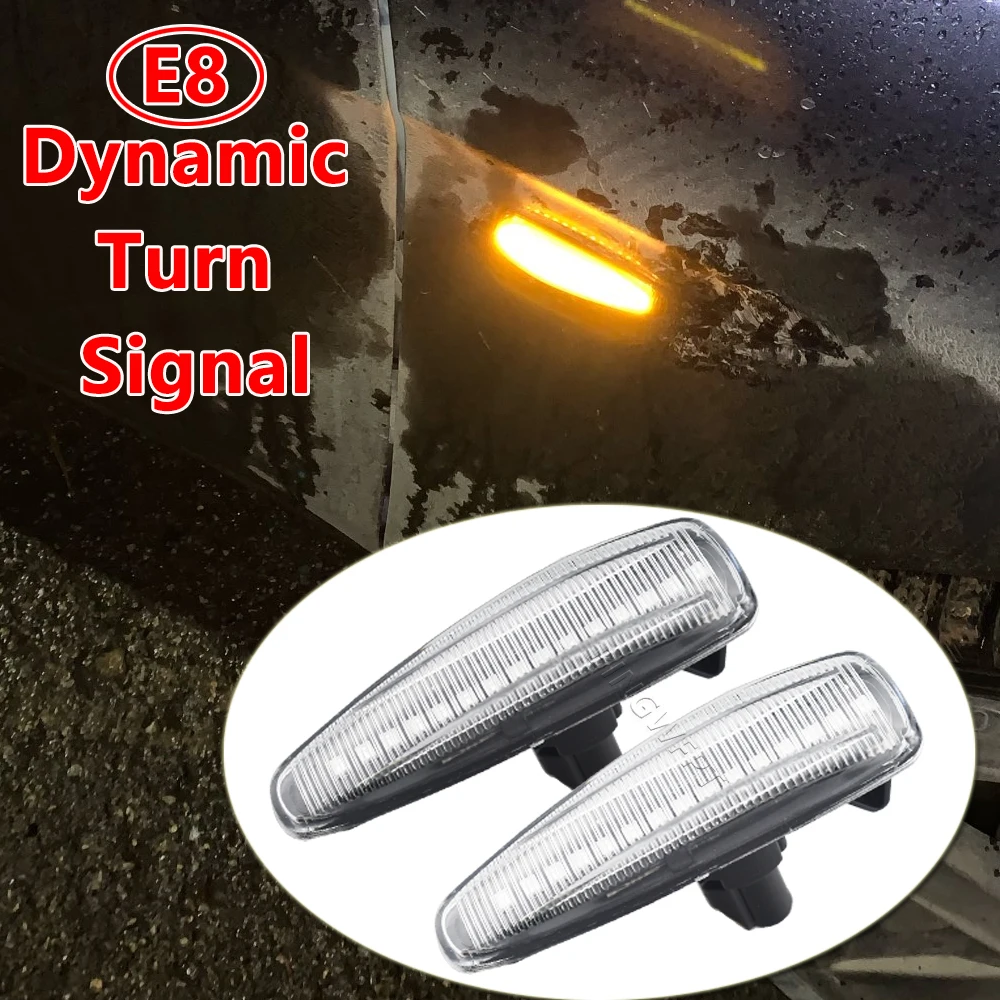 LED Dynamic Turn Signal Side Marker Light For Mitsubishi Lancer Evolution Evo X Outlander Sport RVR ASX Mirage 2014-2019