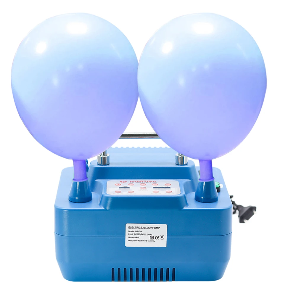 Electric Balloon Pump 800W With Timer Dual Holes Professional Inflator With Memory Function Foot Switch 800W