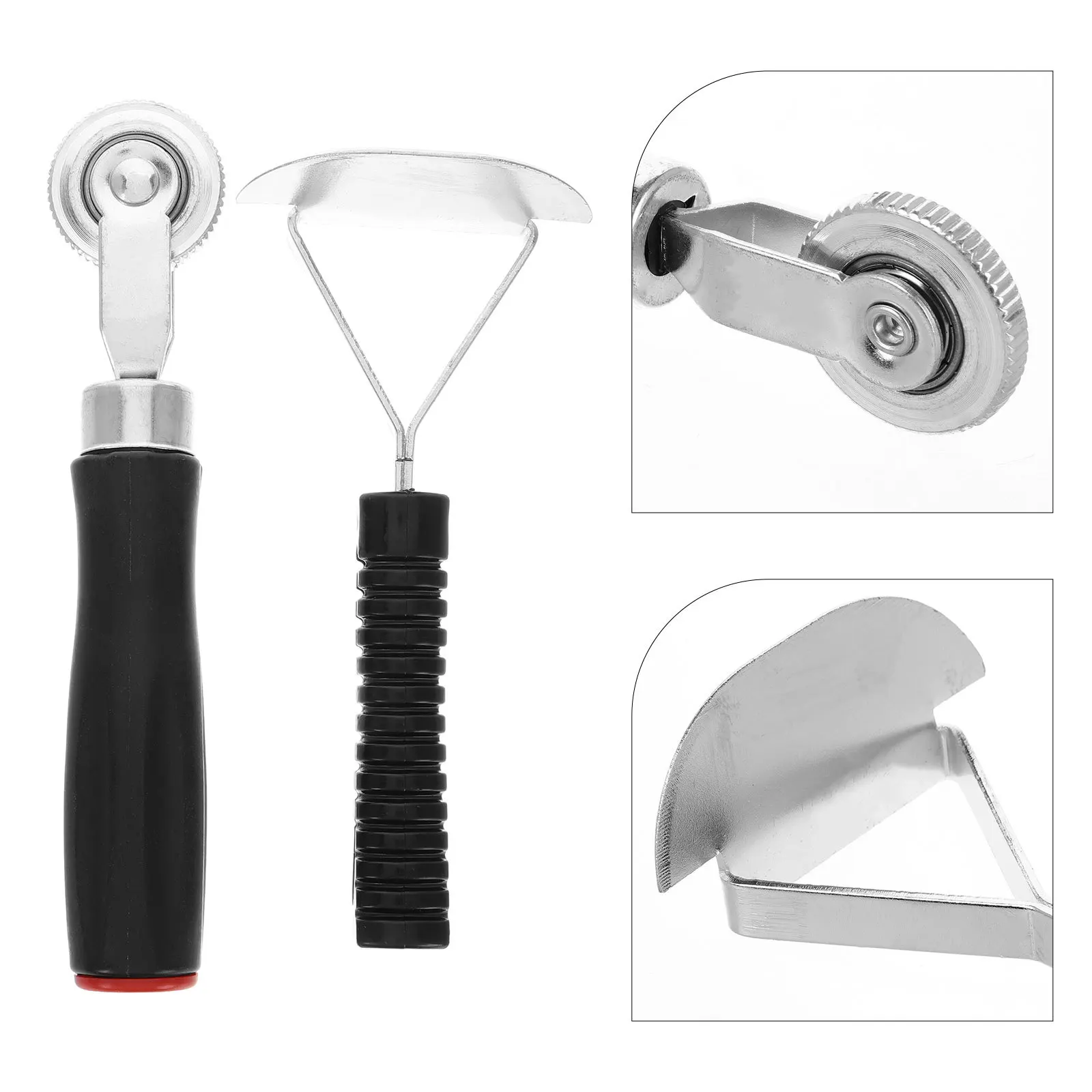 

2Pcs Tire Patch Roller Inner Liner Scraper Kit Heavy Duty Car Truck Motorcycle Tire Repair Tools Roadside