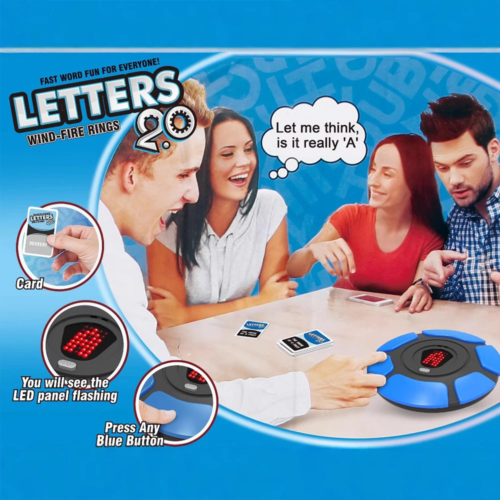 Update 2.0 Word Game Fast Paced Family Board Game Spanish English Word Board Table Game Choose Category & Race Against