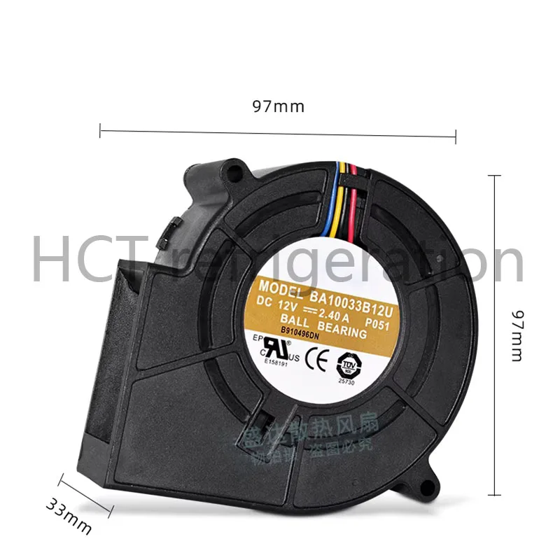 Original 100% Working BA10033B12U 4 wires 12V 2.4A violent high air volume centrifugal turbine blower