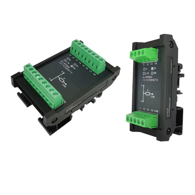 Pull-up and pull-down resistor 4 channels 8 channels 1K2K4.7K10K 2W rail type installation, digital circuit auxiliary components