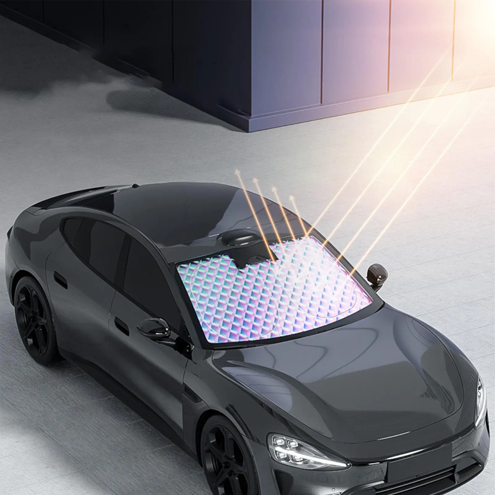 Sunshade For Car Windshield Folding Automotive Windscreen Cover Protector Sunshade Car Windshield For SUV Sedan Caravan Truck